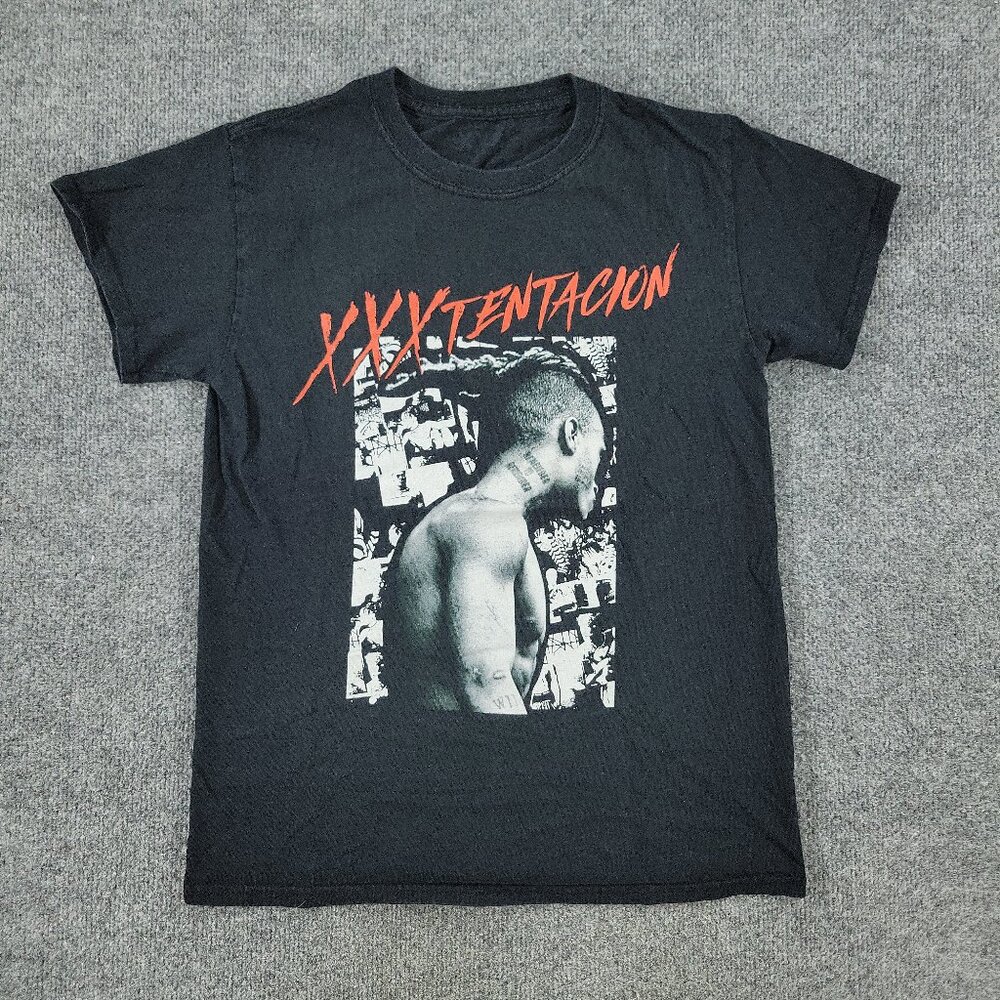 XXXTentacion Shirt Men Small Black Logo Graphic Tee Crew Neck Short Sleeve Adult